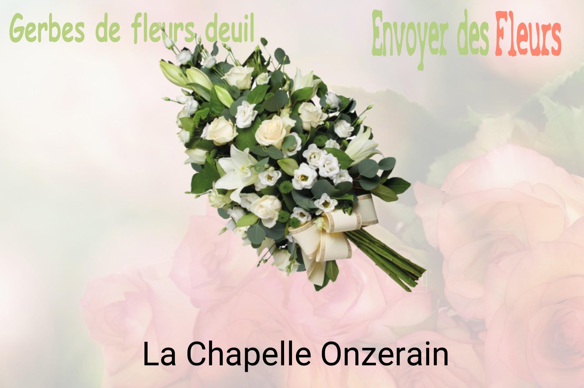 Gerbe de fleurs de deuil livrée à La Chapelle-Onzerain